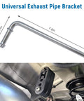 Heavy Duty Double Ribbed 90 Degree Bend Exhaust Hanger Rod Kit For Weld In Place Universal Muffler Bracket Support Rods Fit Wide Range Of Car Pipes And Rides, 7.2in steel rod