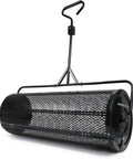 Compost And Peat Moss Spreader With 2-In-1 ATV And T Shaped Handle 44 Inch Rolling Width 5.6 Cubic Feet Capacity Lawn And Garden Roller