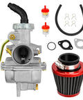 PZ20 Carburetor Kit Fits 50cc to 125cc Chinese Kids ATVs Quad Go Karts With 4 Stroke Engines with air filter and accessories