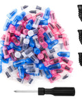 100 Piece Tire Plug Kit With Three Sizes Of Tire Repair Screws And A Screwdriver For Fast On The Road Tire Repairs And Emergency Fixes