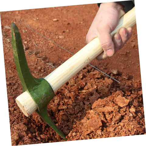 Steel Gardening Pickaxe Handle For Efficient Weeding And Soil Digging In Vegetable And Flower Gardens Built As A Workhorse
