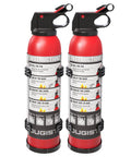 Two Pack Portable ABC Fire Extinguisher Spray For Home And Car 1.32 Lb Each Quick Acting Fire Suppression For Kitchen Grease Electrical Vehicle And Garage Fires Easy To Use