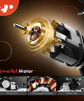 Front Passenger Power Window Regulator With Motor Replacement showing motor details with pure copper winding for GM trucks