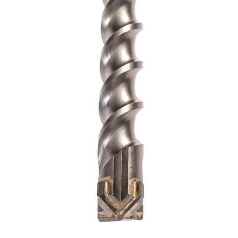 1 Inch Carbide Tipped SDS Max Masonry Drill Bit With Cross Tip Four Cutting Points For Fast, Smooth 1 Inch Holes Up To 20 Inches Deep
