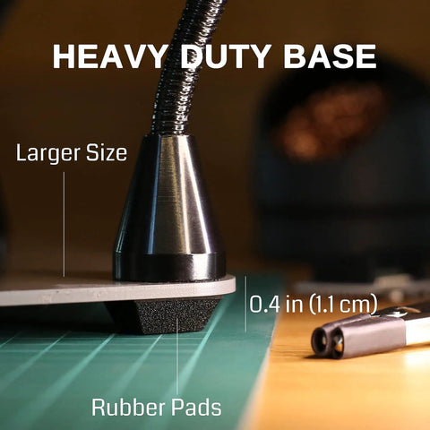 Magnetic Helping Hands Soldering Station heavy duty base with rubber pads and larger size for stability