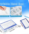 Clear storage box with 132 Piece Galvanized Steel Clevis Pins Set With 15 Sizes Heavy Duty Assortment Kit for trailers and tractors.