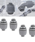 Tough As Nails 20 Pack Half Inch Npt Liquid Tight Conduit Connectors in gray for moisture protection in electrical installations.