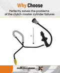 Prefilled Clutch Master Cylinder And Slave Cylinder Line Assembly For Ford Ranger 2.3L to 3.0L and Mazda B-series 1995-2011