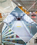 Brighten Your Workshop With A 4 Pack 14W LED T5 Integrated Fixtures 3ft Daylight White 6000-6500K illuminating various spaces