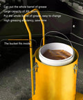Heavy Duty Workhorse Pneumatic Grease Pump 30 Liter Capacity For 5 Gallon Drums showing large 30L tank with removable bucket inside