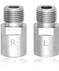 Heavy Duty Bike Pedal Extenders 1 Pair Steel Bicycle Pedal Adapters Extend 20mm for Nine Sixteenth Inch Spindle Chrome Molybdenum