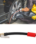 Heavy Duty Tire Inflator Extension Hose With Quick Connect Air Chuck Fits Car Motorcycle And Bike Easy Reach For Recessed Valves 16cm External Thread For Seamless Pump Up Jobs On Road Or Home Get Your Ride Road Ready Snappy Quick Fixes Done Now, car tire inflation