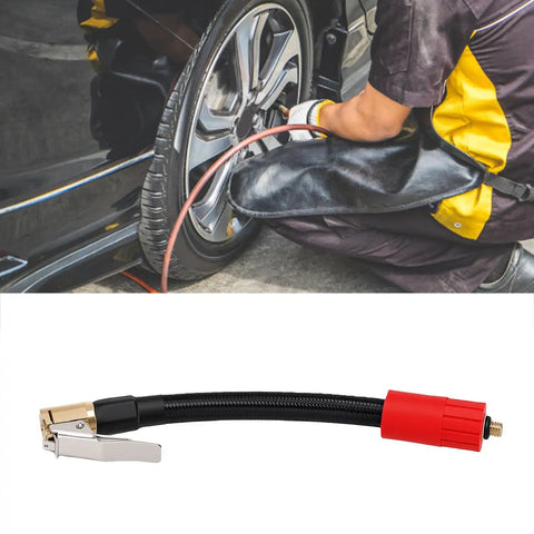 Heavy Duty Tire Inflator Extension Hose With Quick Connect Air Chuck Fits Car Motorcycle And Bike Easy Reach For Recessed Valves 16cm External Thread For Seamless Pump Up Jobs On Road Or Home Get Your Ride Road Ready Snappy Quick Fixes Done Now, car tire inflation