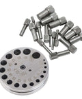 Pro Disc Cutter Set For Jewelry Making With Durable Steel Construction Precision Punching And Flat Bottom Design, 17 matrices