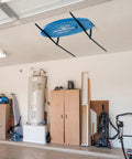 Ceiling Mounted Garage Storage Rack Two Pack Industrial Metal Overhead Rack For Surfboards And SUPs Adjustable Space Saving Holder