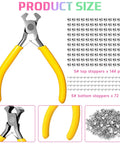 Easy Fix Zipper Repair Kit With 373 Pieces Including Colorful Sliders Replacement Zipper Pulls Stops And Install Pliers For Sewing