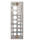 Doweling Tool For Precision Woodworking, Premium Dowel Maker With Seventeen Hole Plate, A2 Tool Steel, front view