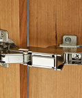 Boss Level Soft Close Cabinet Hinge Featuring Smooth As Butter Operation And No Hassle Clip Top Installation Plus Seamless Three Way Adjustments For A Massive 170 Degree Swing on wooden cabinet door
