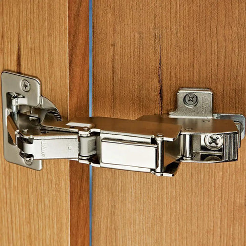Boss Level Soft Close Cabinet Hinge Featuring Smooth As Butter Operation And No Hassle Clip Top Installation Plus Seamless Three Way Adjustments For A Massive 170 Degree Swing on wooden cabinet door