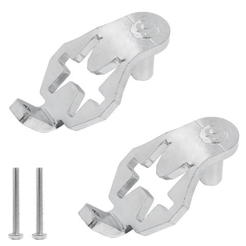 Four Piece T-Post Gate Hinge Pins Set with bolts, Heavy Duty Powder Coated Steel For Farm And Garden Gates, Rust Resistant, Quick Install