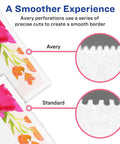 Front view of Avery printable business cards, 2 x 3.5 inches, white, blank cards for laser printers (250 pack).