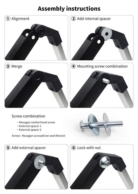 Assembly instructions for 24W LED Work Light With 20 Inch Long Arm, Aluminum Alloy Housing, IP66 Waterproof Heavy Duty Shop Tool Lamp