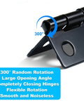 Matte Black 18x15mm Mini Hinges With 200 Screws For Wooden Boxes Jewelry Boxes Picture Frames And DIY Projects Built For Delicate Woodworking By Handy DIYers, close-up of hinge with 300° rotation feature