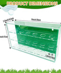 Clear Acrylic Golf Ball Display Case Hang On The Wall Three Layer Holder For 18 Balls Dustproof Storage Box