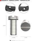 Precision Screwdriver And Four Replacement Screws For Oakley Crosshair OO4044 Sunglasses components close-up view, showing size and design.