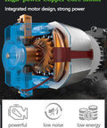 Close-up view of the high-power copper core motor in Piefeak 880W Bench Drill Press Machine with Vise Electric Pillar Drill Stand.