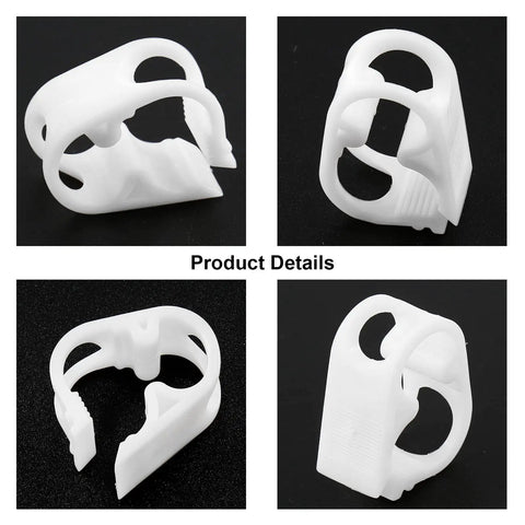 Four views of Five Pack Adjustable Plastic Tubing Clamps For 3 To 6 mm Hoses One Eighth To One Quarter Inch Clamp