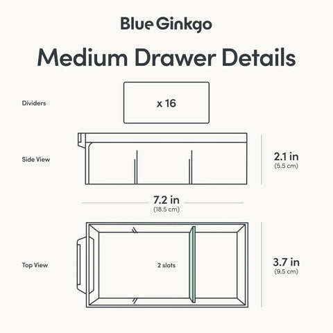 Dimensions and details of the Stackable 16 Drawer Clear Cabinet Organizer for hardware beads plastic bricks office and craft supplies