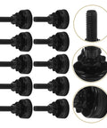 15Pcs Heavy Duty Furniture Levelers Replacement Metal Leveling Feet For Stable Installations On Uneven Floors, Eliminating Wobble, Vibration, And Noise With Smooth, Quiet Performance, black threaded feet