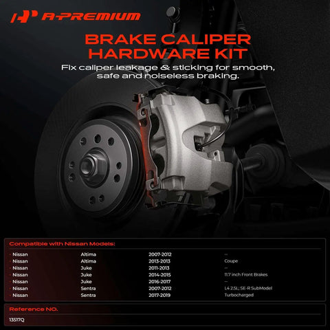 Top Notch Front Side Disc Brake Hardware Kit For Nissan Altima Sentra Juke Models 2007 Through 2019 Ensures Smooth Stops And Reliable Performance On The Road Without Breaking The Bank