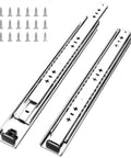 Beefy Heavy Duty Drawer Slides With Screws, Full Extension 3 Fold Ball Bearing Stainless Steel Rails, 260 Lb Capacity, 36 Inch