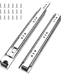 Rugged 40 Inch Drawer Slides Full Extension Ball Bearing Stainless Steel Side Mount Rails 260 Lb Per Pair With Screws