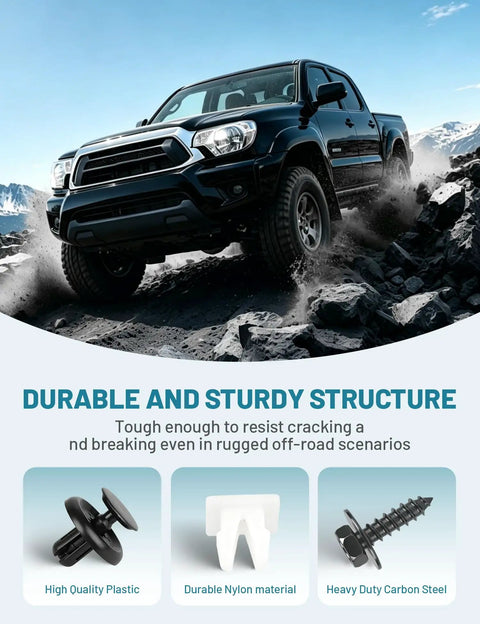 Premium 101 Piece Engine Undercover And Fender Retainer Clip Kit With Fastener Puller For Toyota Lexus Push Pin Rivets Bumper Grommets Liner Screws slick fit over rugged terrain.