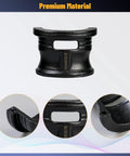 14 Piece Universal Motorcycle Fork Seal Driver Kit With 35mm To 50mm Adapters, close-up of black flange steel body