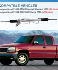 Chevrolet Silverado 1500 GMC Sierra 1500 Power Steering Rack And Pinion Assembly Replacement Beefed Up Heavy Duty Direct Fit