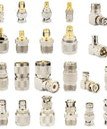 22 Piece SMA To BNC UHF Antenna Adapter Kit For Ham Radio CB Radio Scanner And SDR Coaxial RF Connectors Includes Male And Female Adapters