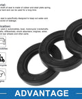 nitrile rubber shaft oil seal with steel spring for machinery