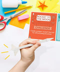 Hands-On STEM Challenges Learning Cards For Grades 2 To 5 Science Kits With Fun Facts And Real-World Projects Across Physical Life Earth And Space Science For Curious Kids rocket challenge card with paper rocket and craft tools
