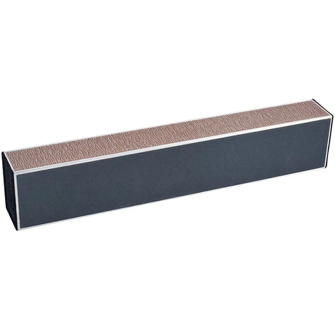 10 Inch Professional Guitar Fret Leveling Beam And Heavy Grit Sanding File Block Fret Leveler on display for guitar maintenance.