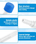 Pro Grade T Shaped Aquarium Air Valve Set 10 Pcs For Three Sixteenths Inch Inner Diameter Airline Tubing with gear and layered design