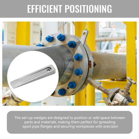 Image of a 6 Inch Steel Set Up Wedge for precise positioning and spacing on planers, shapers, and milling machines in industrial use.