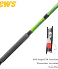 Crappie Thunder 12 Foot 4 Piece Telescopic Rod For Crappie Fishing With Light Power, EVA foam handle, and fast action kit