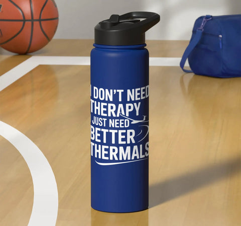 Water Bottle For Sailplane Pilots And Glider Fans Insulated Stainless Steel Keeps Your Drinks Ice Cold During Thermals And Ridge Soaring
