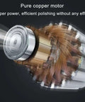 Pro Grade Electric Concrete Grinder Angle Tool With Brushless Motor And Variable Speed For Smooth Wall And Floor Polish showcasing the pure copper motor components.