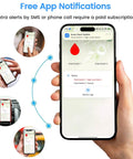 Smart WiFi Sump Pump Alarm With Alarm Activated Outlet And Free App Alerts on smartphone screen