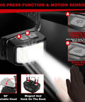 Two Pack Rechargeable Headlamp With Beast Mode 2000 Lumen LED 16 Modes Motion Sensor IPX6 Waterproof Lightweight Headlamp with hand activating sensor.